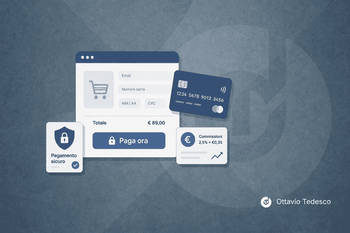Pagamenti online per e-commerce: sicurezza, gateway, costi reali Metodi di pagamento online al checkout di un e-commerce: carta, PayPal e portafogli digitali